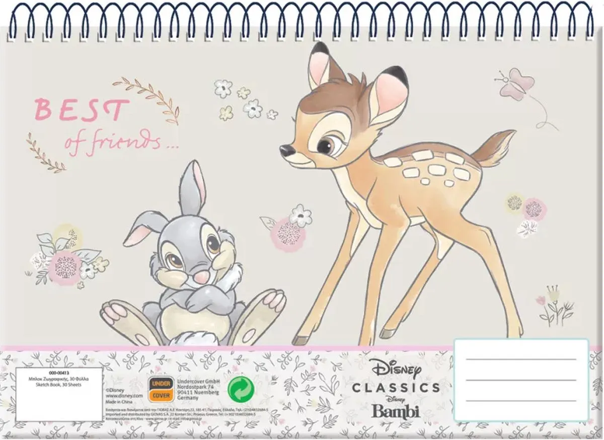 Disney Bambi Schetsboek A4