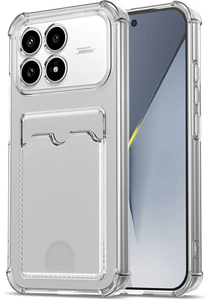 Selected Transparant Hoesje Xiaomi Poco F8 Pro - 1 Pasjeshouder - afbeelding 6 van 6