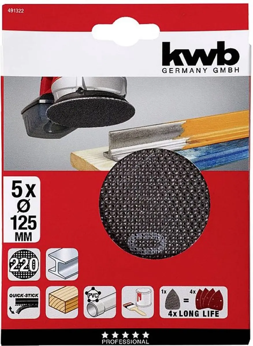 KWB Schuurgaas 125mm K220