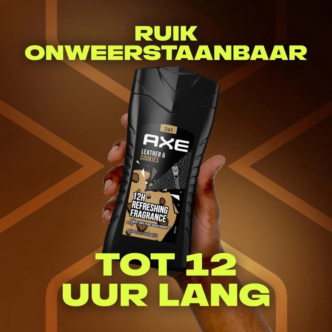Axe Leather & Cookies 3-in-1 Douchegel 250ml - 10 Stuks