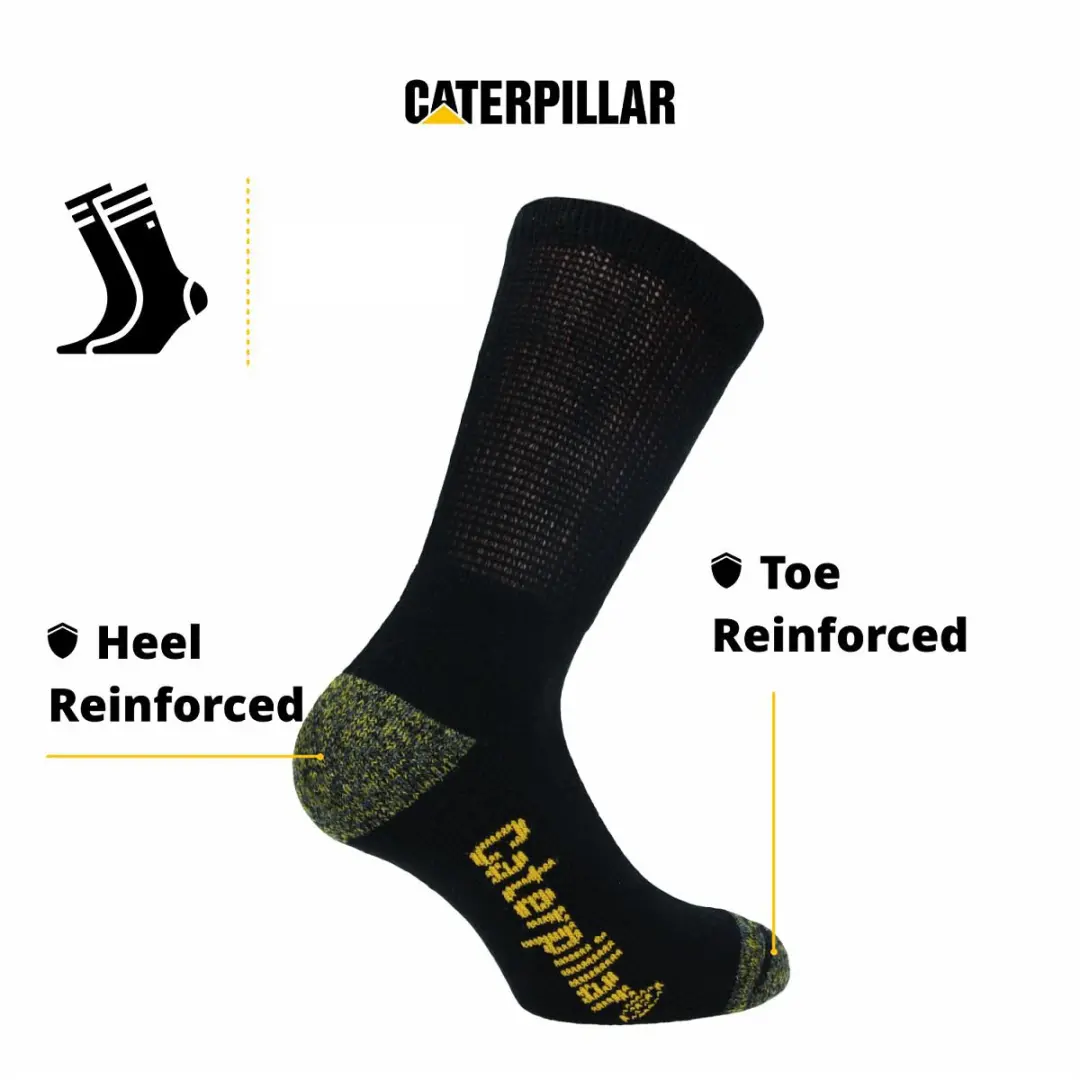 Caterpillar Diabetessokken 12 Paar - Zwart - 43-46