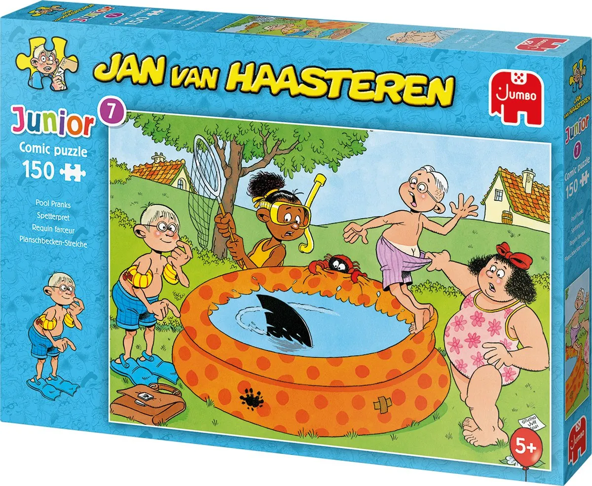 Jan van Haasteren Junior Spetterpret Kinderpuzzel 150 Stuks - Meerkleurig