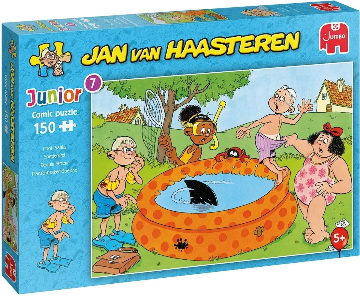 Jan van Haasteren Junior Spetterpret Kinderpuzzel 150 Stuks - Meerkleurig