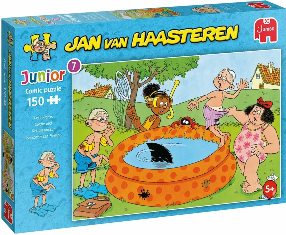 Jan van Haasteren Junior Spetterpret Kinderpuzzel 150 Stuks