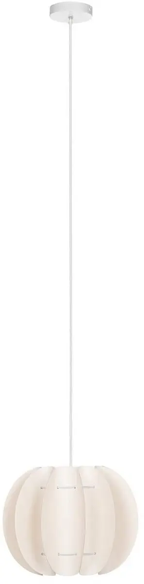 Lindby Hanglamp Textiel/Kunststof 1 Licht E27 Crèmewit