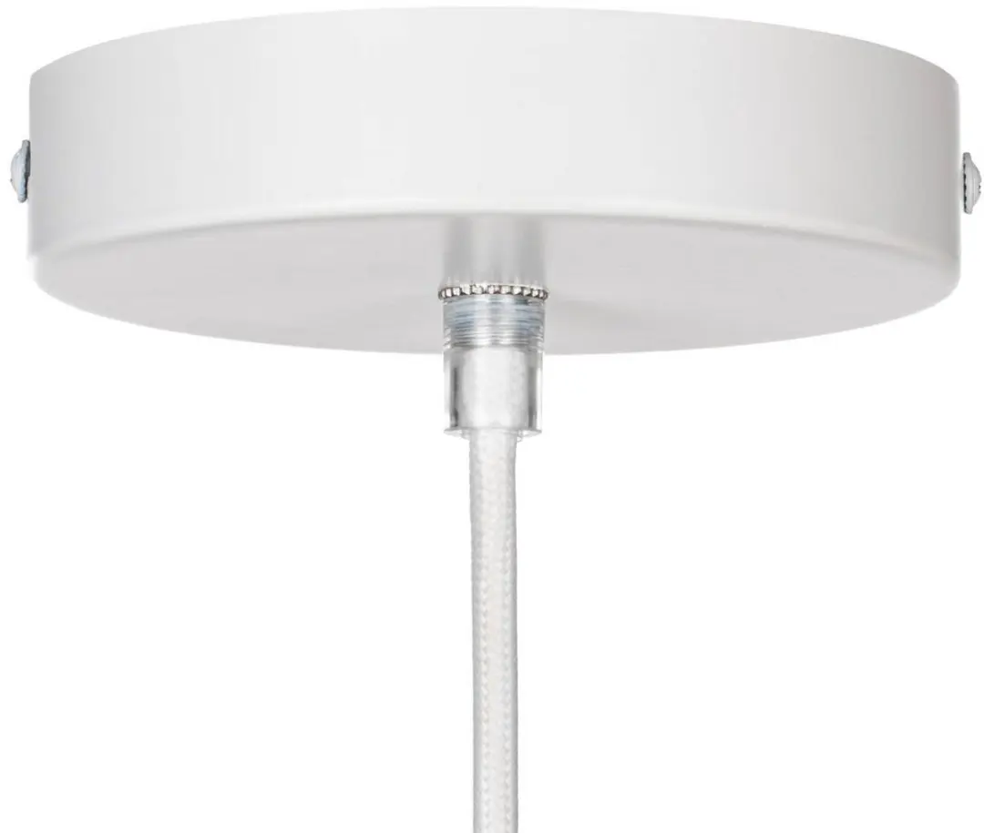 Lindby Hanglamp Textiel/Kunststof 1 Licht E27 Crèmewit