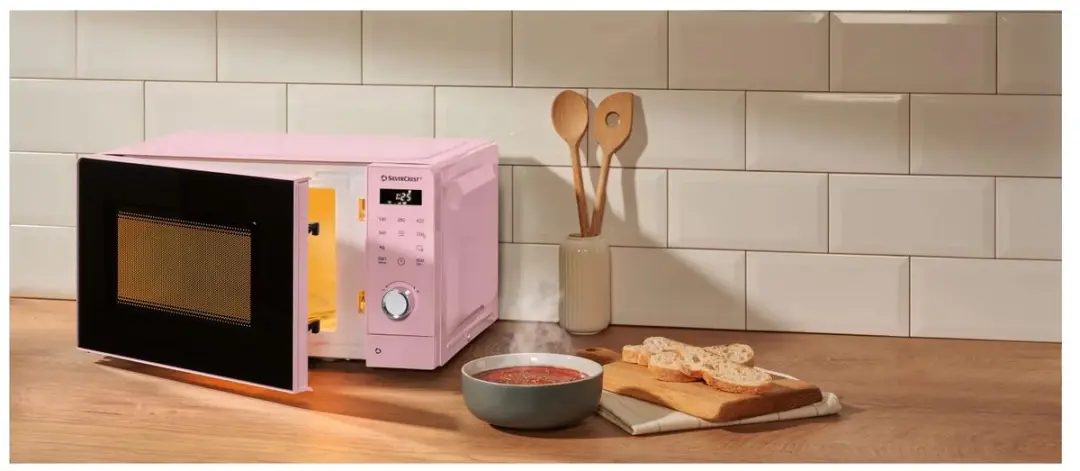 SILVERCREST Magnetron 700W Roze - 20L - Ø25,5cm