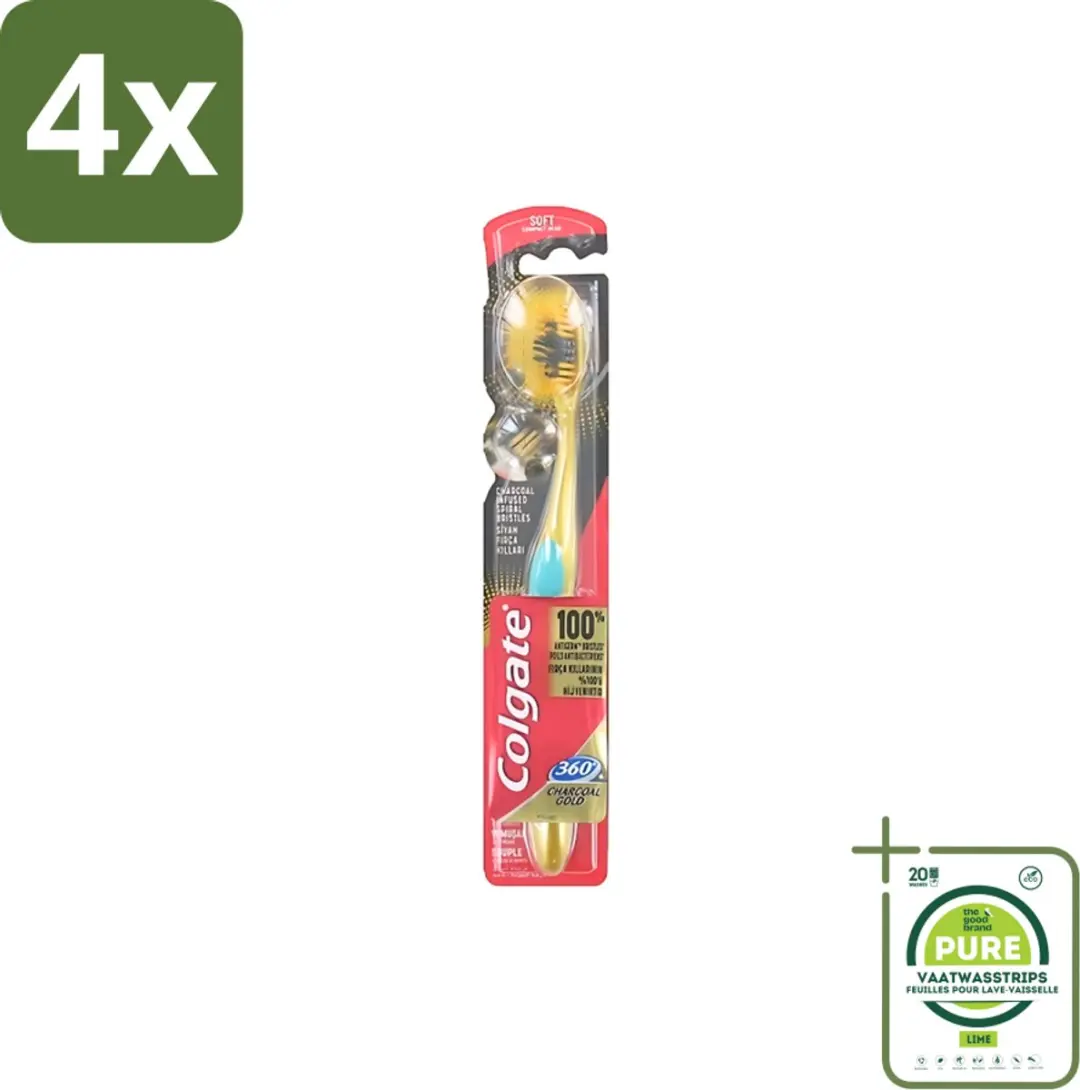 Colgate 360 Charcoal Gold Soft Tandenborstel