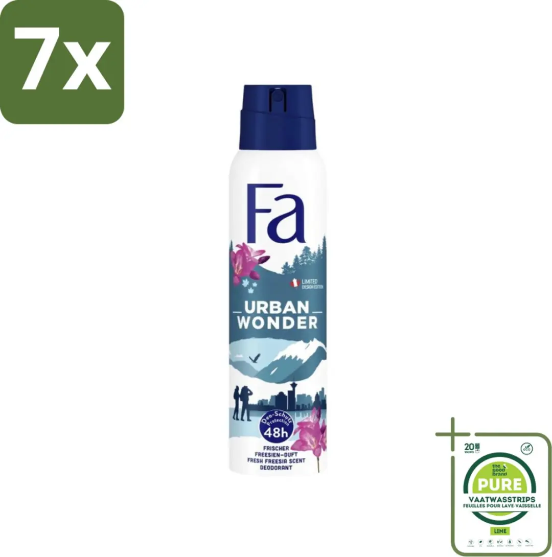 Fa Deodorant Spray Urban Wonder Aardbei 150ml