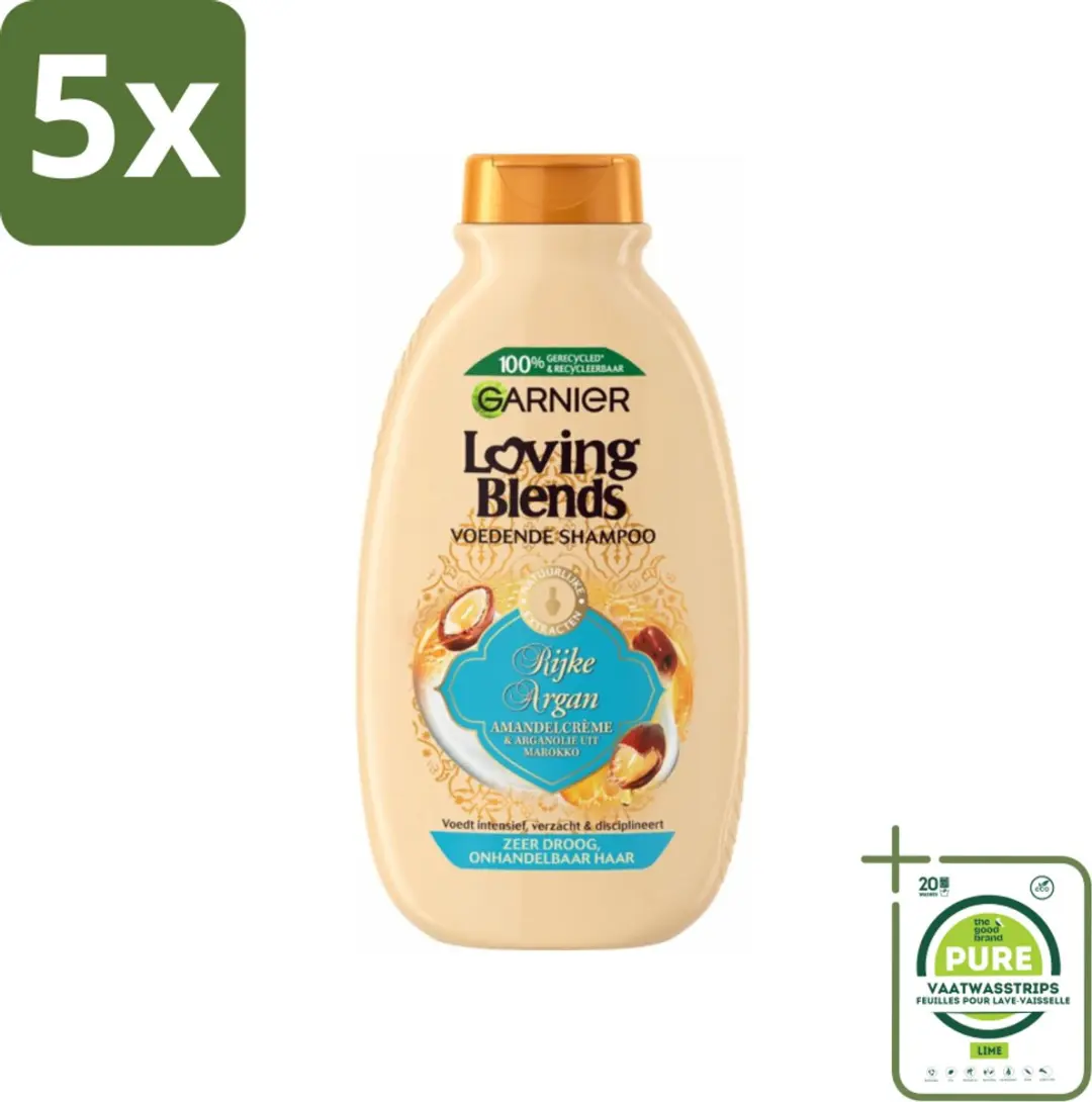 Garnier Loving Blends Argan Shampoo 1500ml (5x300ml)