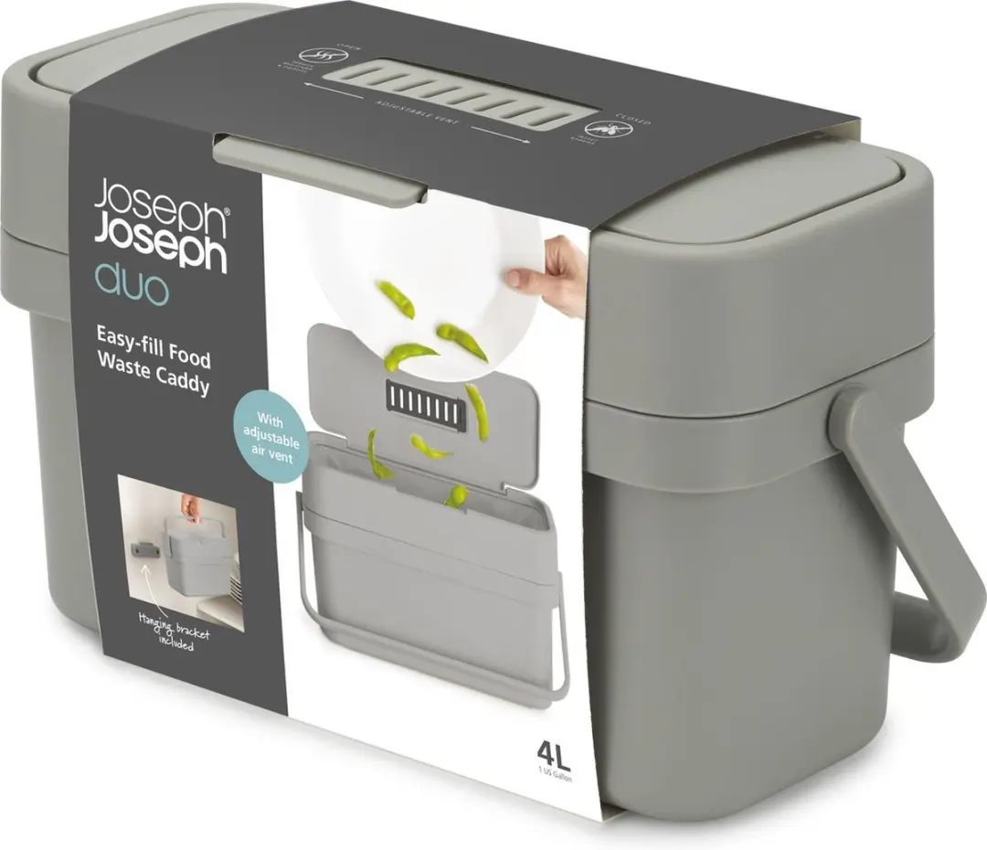 Joseph Joseph Duo Opal Composteer Emmertje 4L - Grijs
