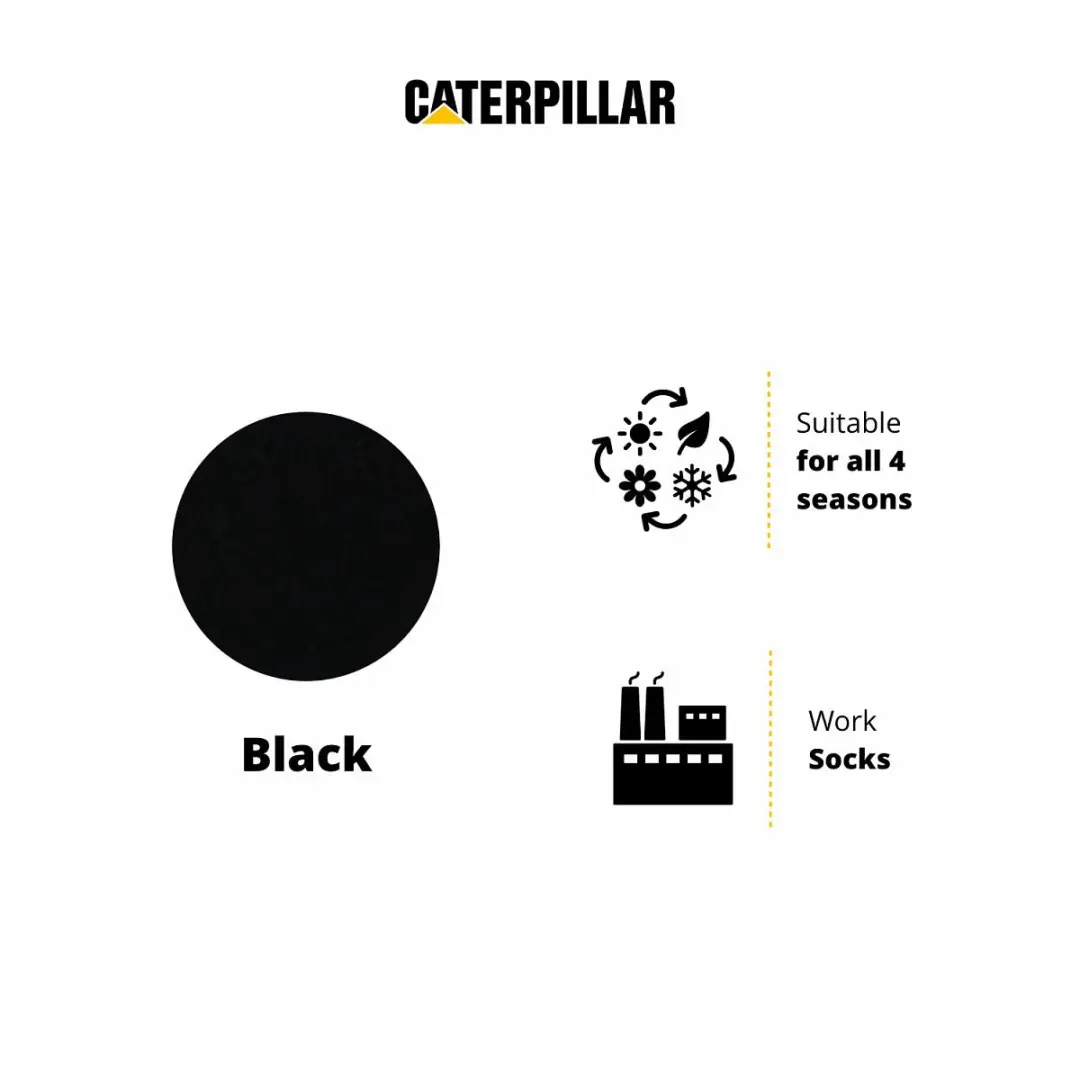 Caterpillar Diabetessokken 12 Paar - Zwart - 39-42