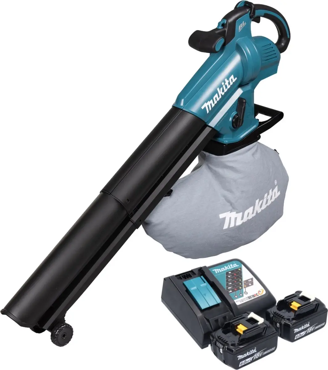 Makita DUB187RG2 Bladblazer/Zuiger 18V - 2x 6,0Ah + Oplader - 25L - afbeelding 3 van 5