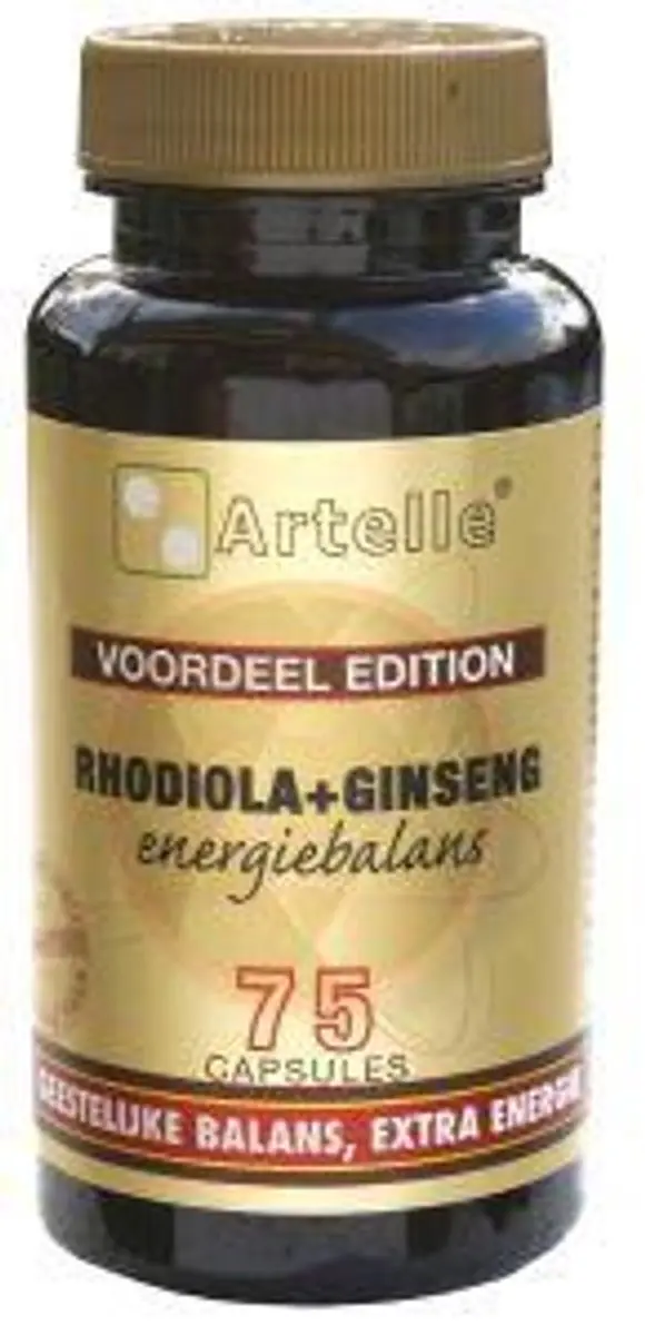 Artelle Rhodiola Ginseng Energie 75 Capsules