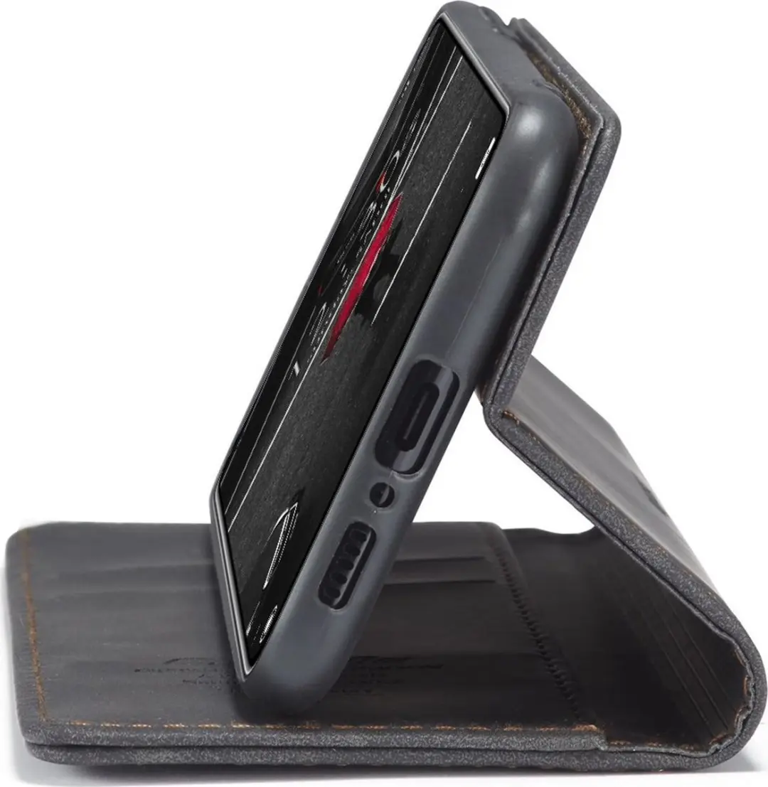 Caseme 013 Bookcase Portemonneehoesje Xiaomi Mi 10T - 2 Pasjes - Zwart - afbeelding 6 van 6