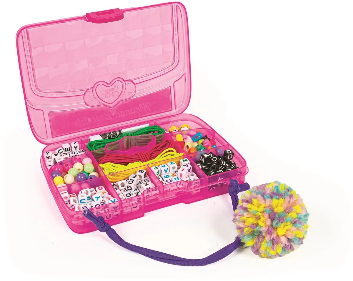 Clementoni Crazy Chic Armbad Tasje - 150cm - 8 Kleuren - Roze - afbeelding 6 van 6