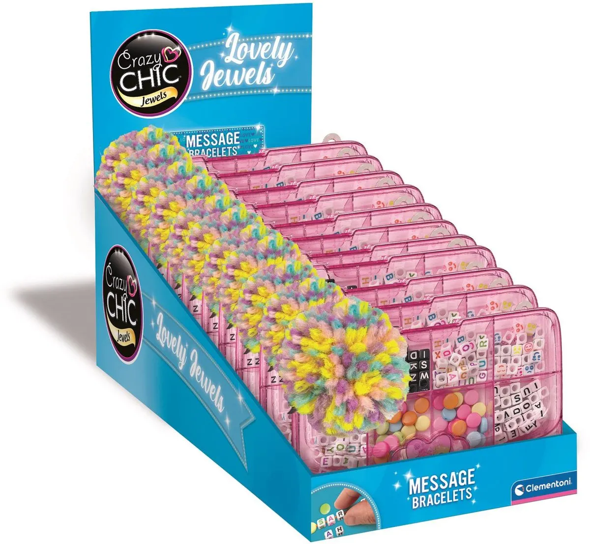 Clementoni Crazy Chic Armbad Tasje - 150cm - 8 Kleuren - Roze