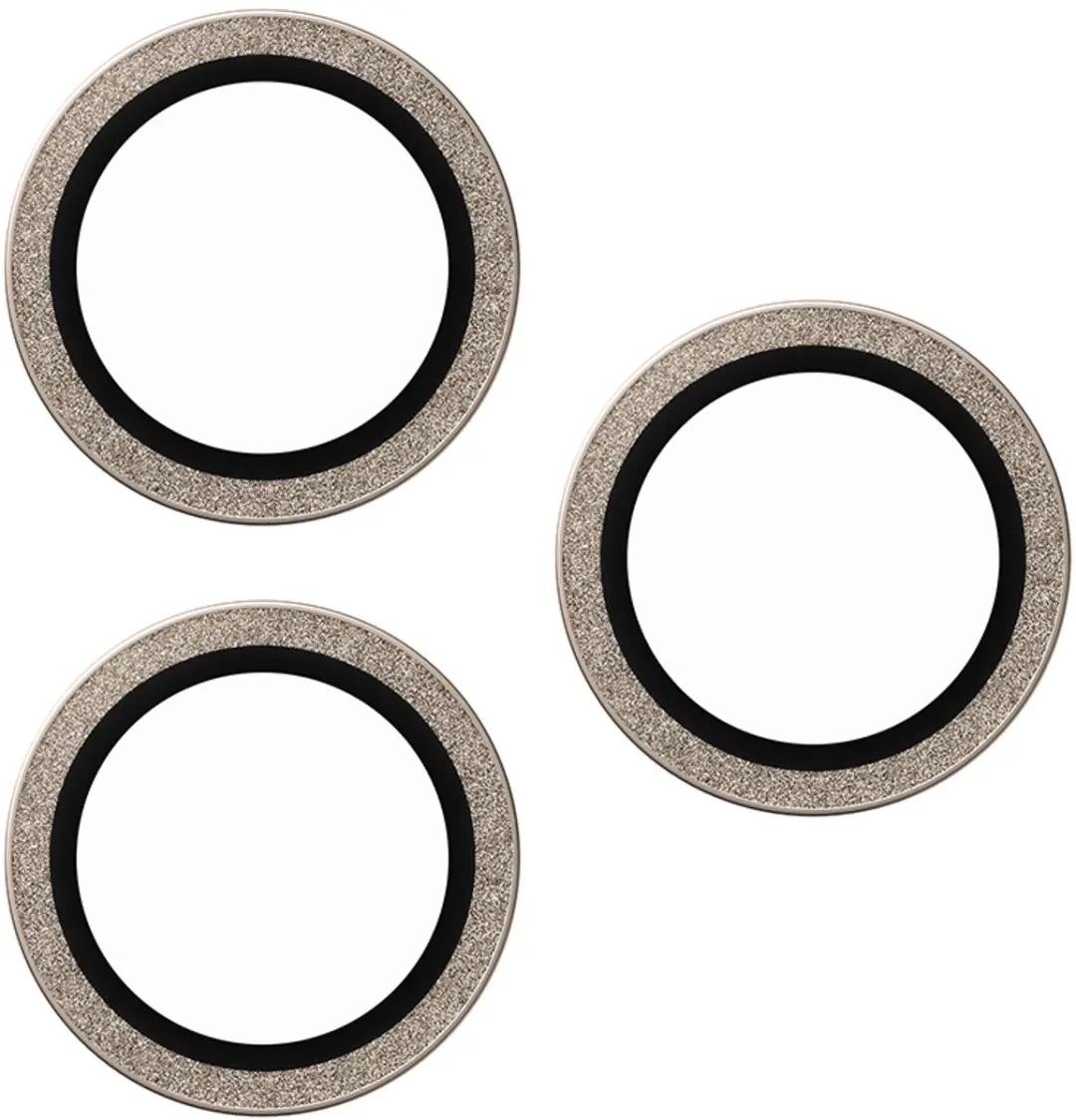 PanzerGlass Hoops iPhone 18 Pro/Max Cameralensprotector - Glitter Goud - afbeelding 6 van 6