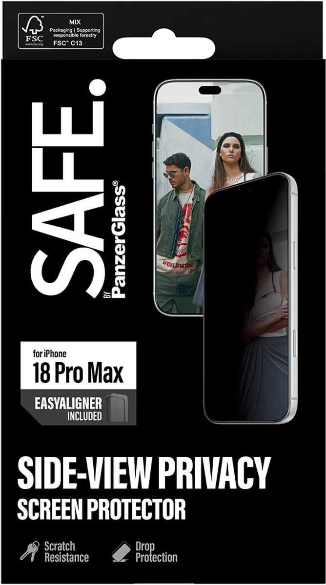 PanzerGlass SAFE Privacy Ultra Wide iPhone 15 Pro Max Schermbeschermer
