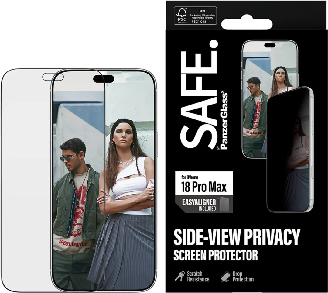 PanzerGlass SAFE Privacy Ultra Wide iPhone 15 Pro Max Schermbeschermer