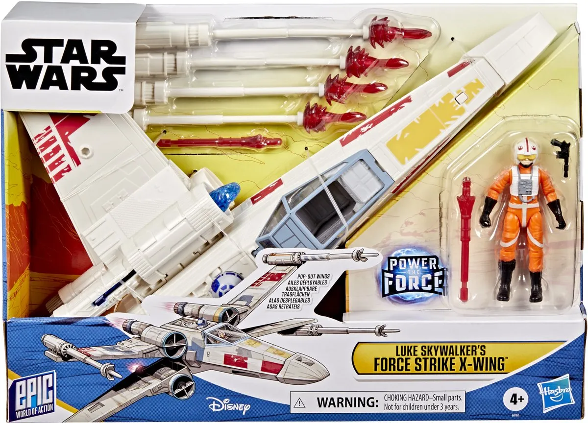 Hasbro Star Wars speelgoed X-Wing ruimteschip voor kinderen.