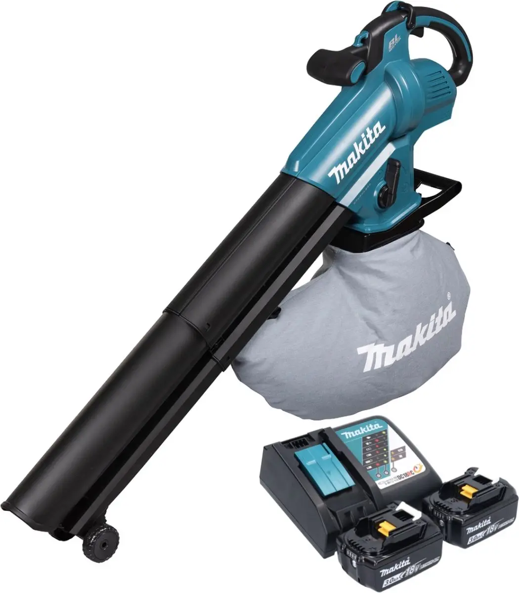 Makita DUB187RF2 Bladblazer/Zuiger 18V - 2x 3,0Ah Accu + Oplader - afbeelding 4 van 5