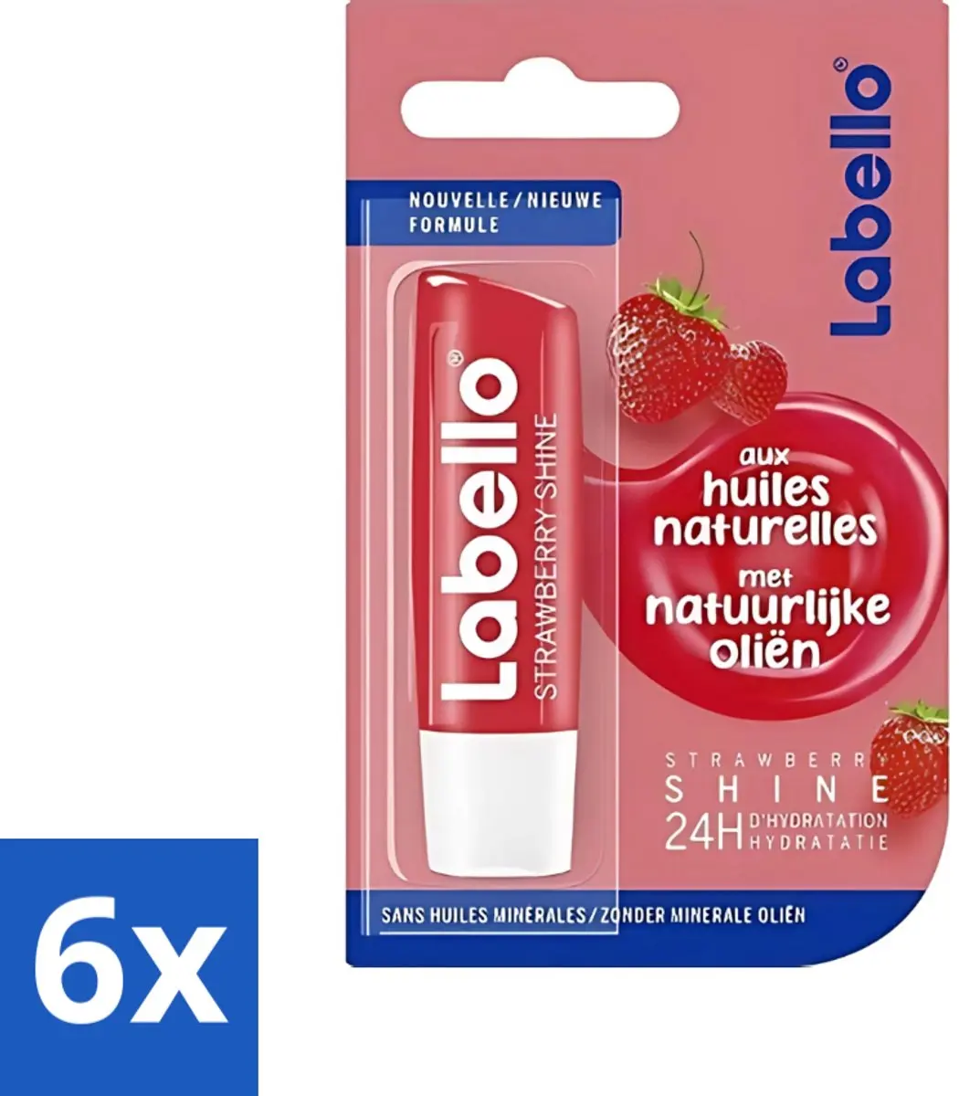 Labello Fruity Shine Strawberry Lippenbalsem