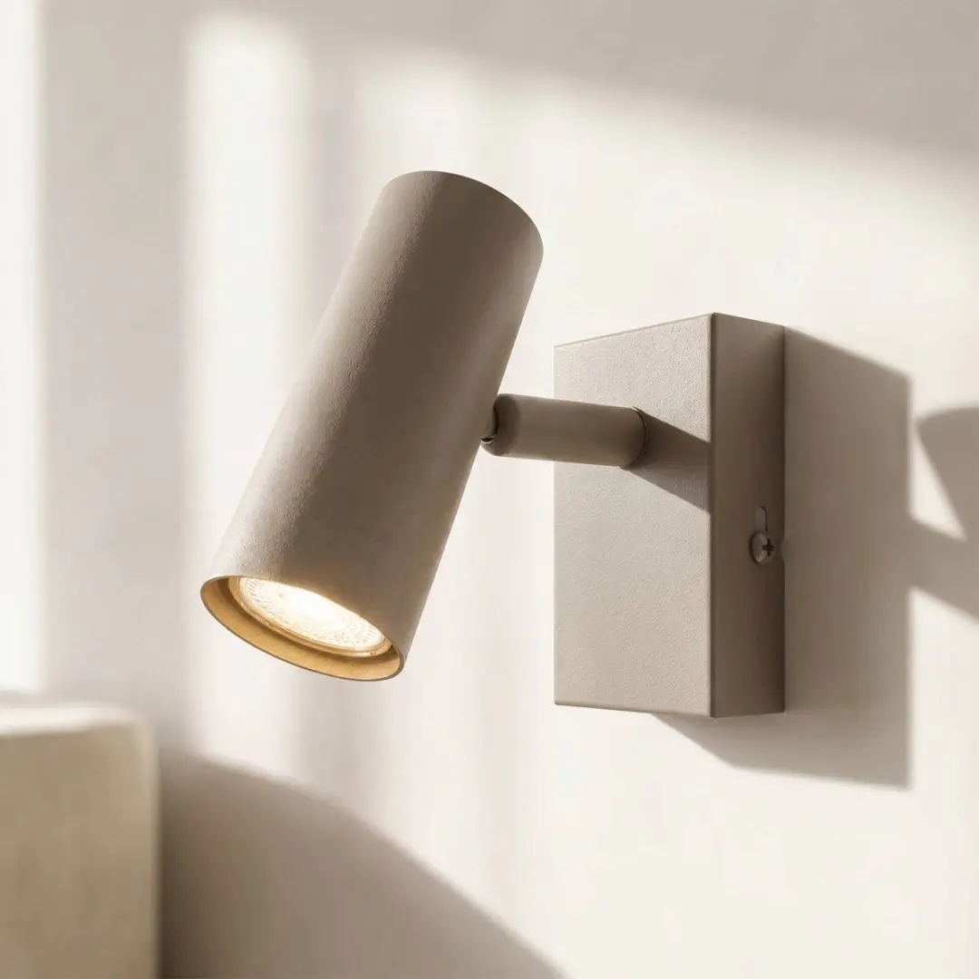 Lindby Wandlamp Metaal H11cm GU10 - Koffiebruin