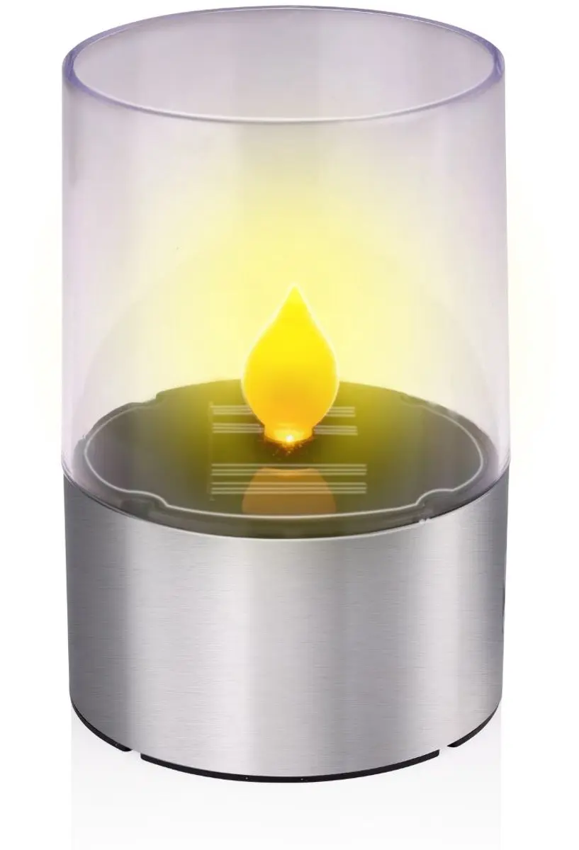 Grundig LED Zonne-energie Kaars 7,5x11cm