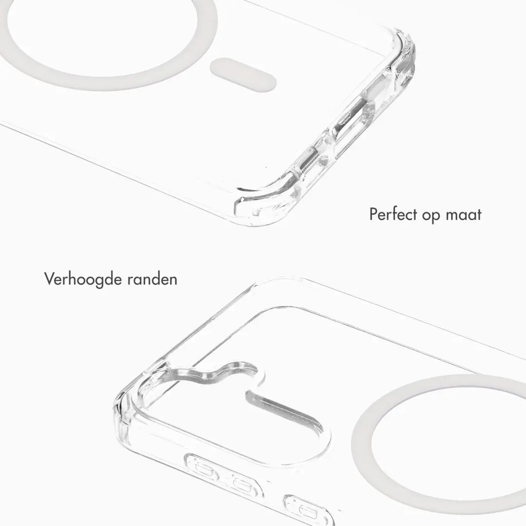 Selencia Rivièra Transparant Hoesje Samsung Galaxy S24/S25 - Magnetische Ring