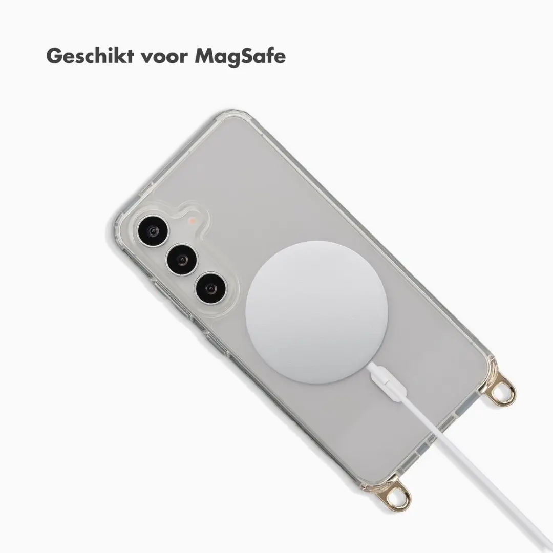 Selencia Rivièra Transparant Hoesje Samsung Galaxy S24/S25 - Magnetische Ring