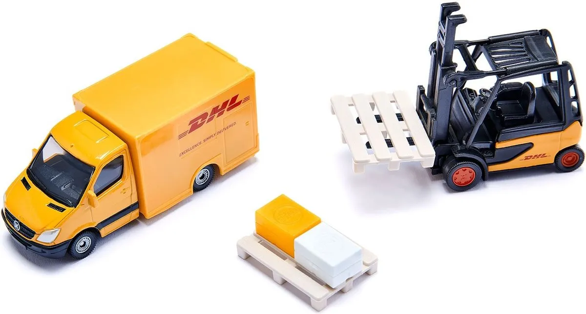 SIKU 6335 Geschenkset Vrachtwagen & Heftruck - Geel - afbeelding 6 van 6