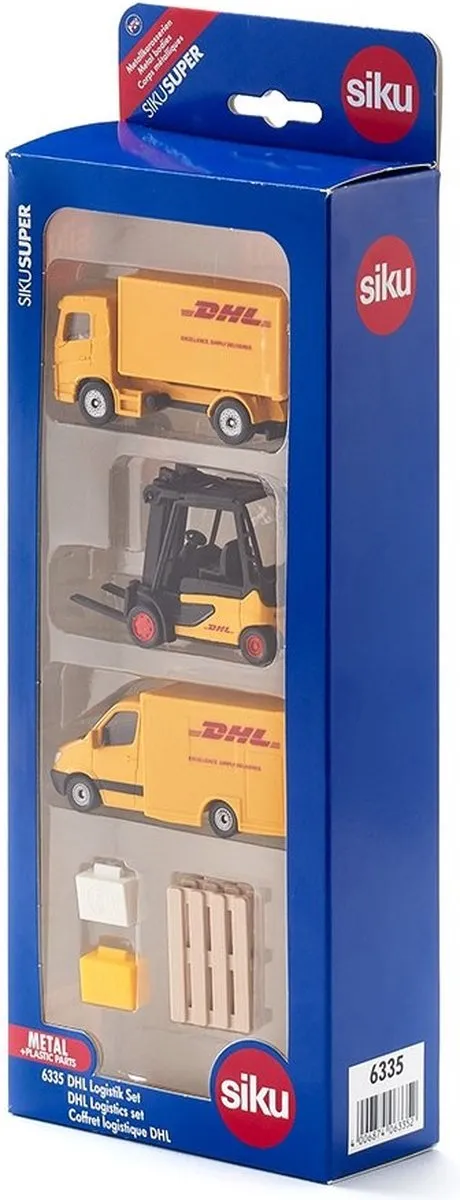 SIKU 6335 Geschenkset Vrachtwagen & Heftruck - Geel