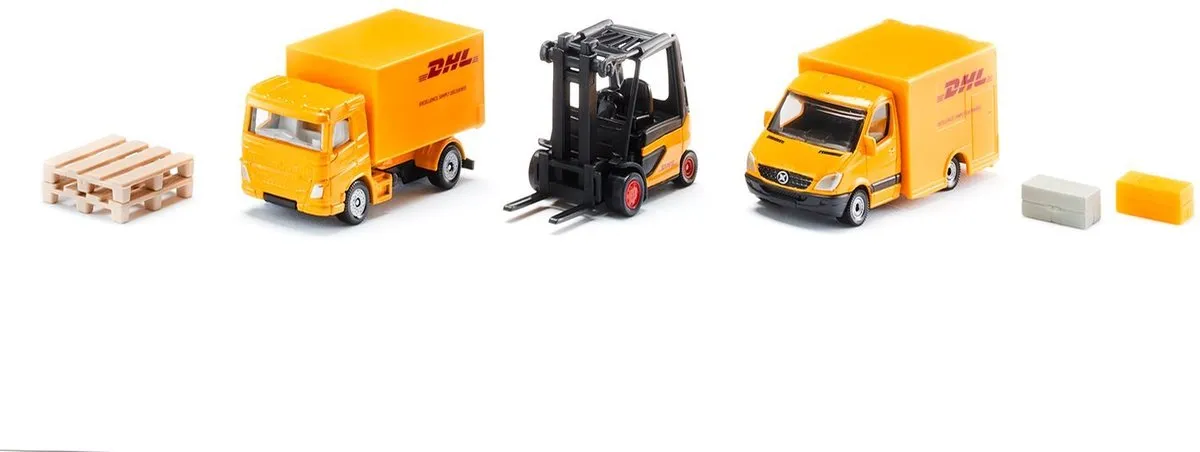 SIKU 6335 Geschenkset Vrachtwagen & Heftruck - Geel