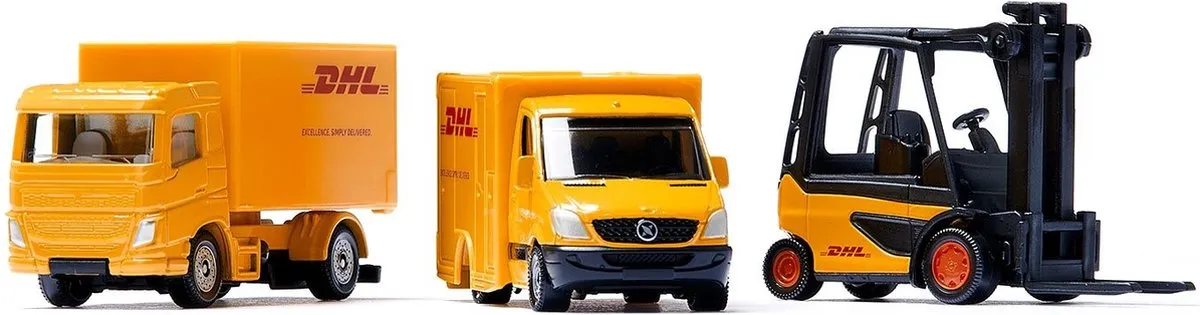 SIKU 6335 Geschenkset Vrachtwagen & Heftruck - Geel