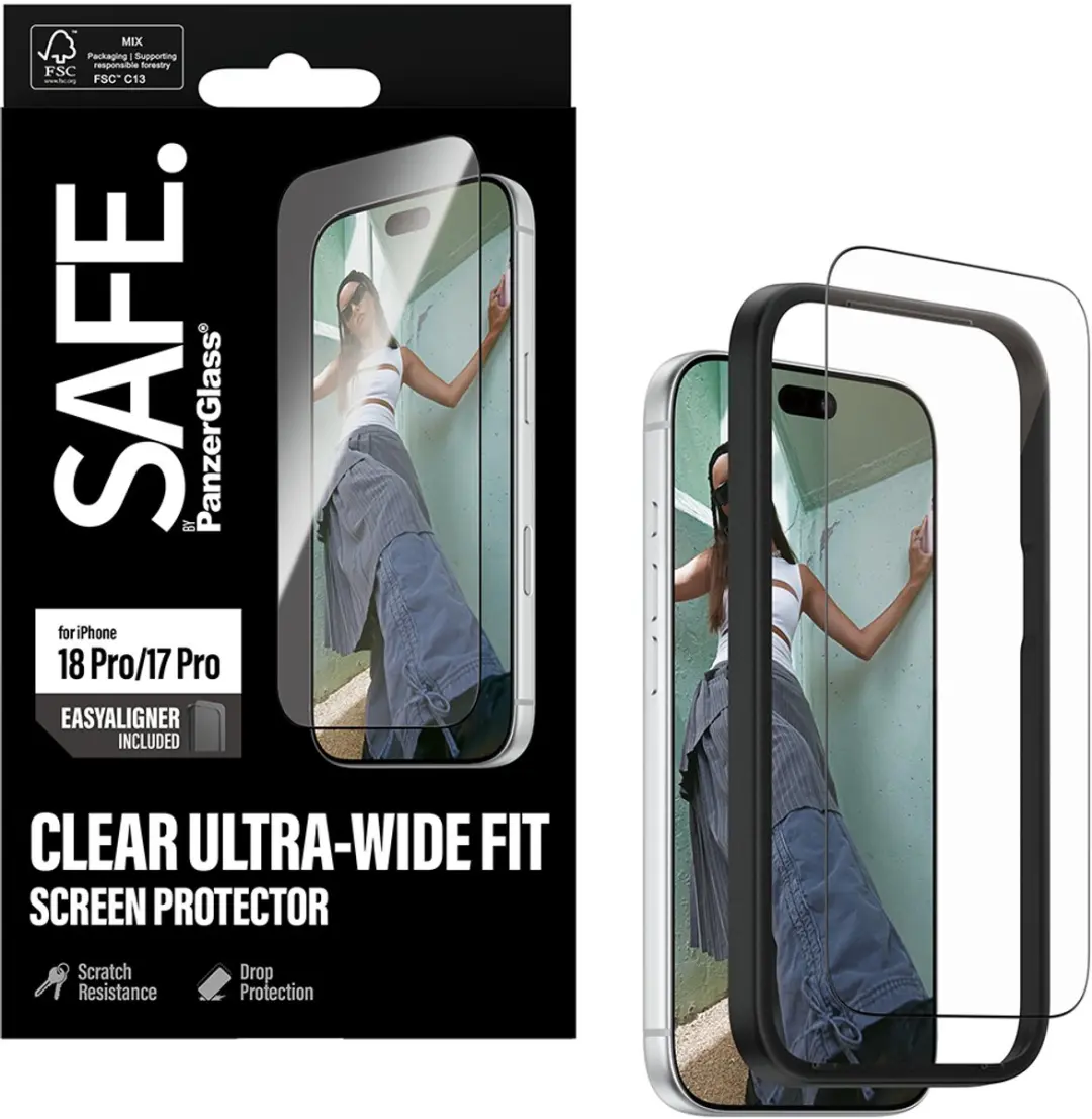 PanzerGlass SAFE Ultra Wide Fit iPhone 18 Pro Max Schermbeschermer