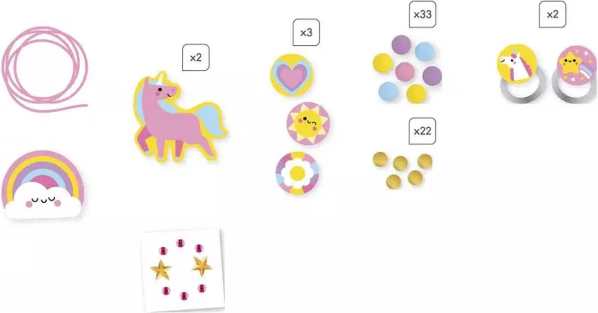 Janod Les Premiers Ateliers Bijoux Rainbow Land - 4 Houten Sieraden