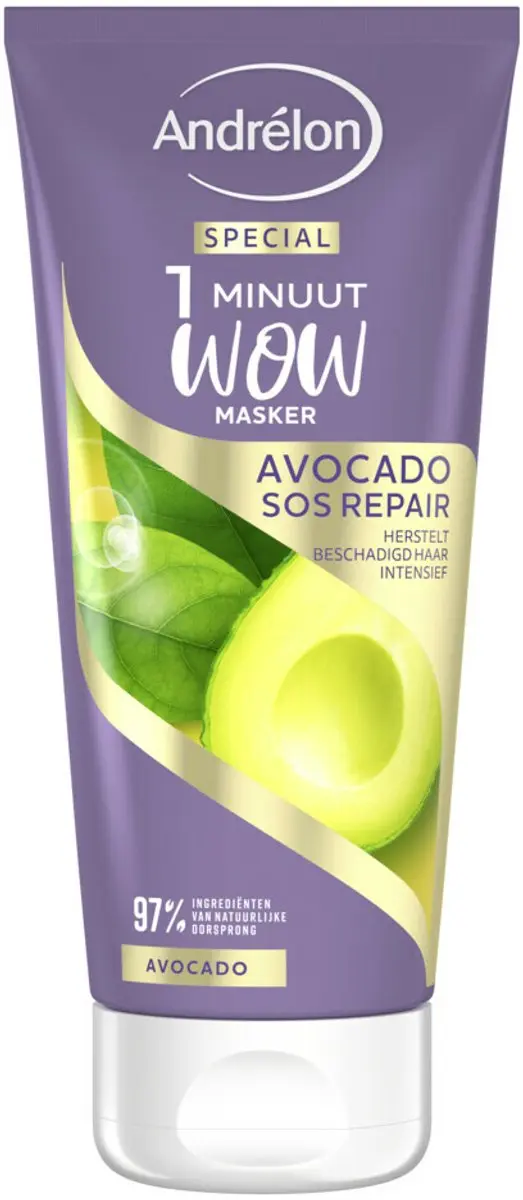 Andrélon 1 Minuut Wow Masker Avocado SOS Repair - 20 Stuks