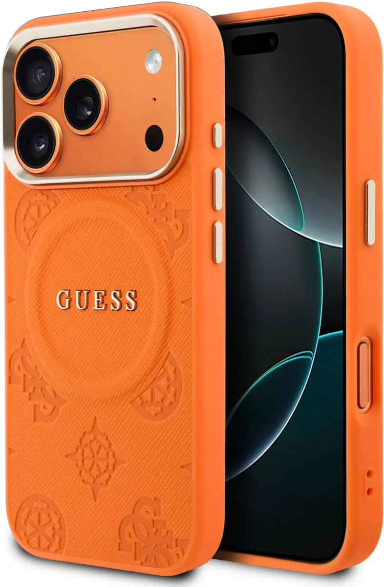 Guess GUHCP17PROOS Telefoonhoesje - iPhone 17 Pro - Oranje