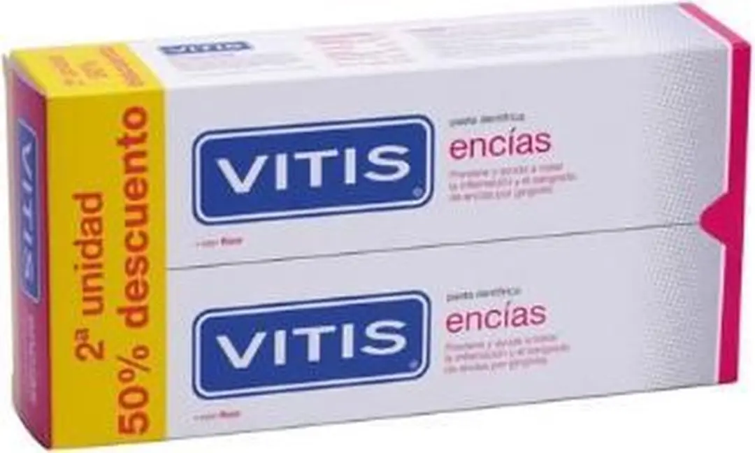 Vitis Fluoride Tandpasta Duo 2x150ml
