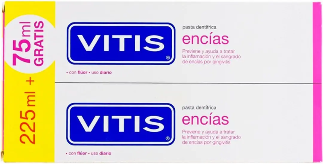 Vitis Fluoride Tandpasta Duo 2x150ml