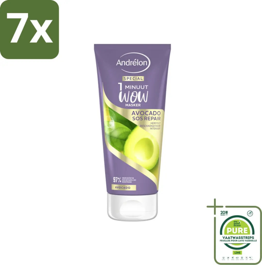 Andrélon 1 Minuut Wow Masker Avocado 180ml