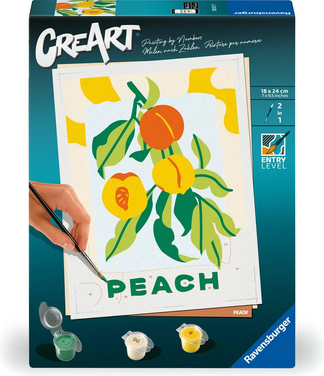 Ravensburger CreArt Peach Schilderen op Nummer - afbeelding 6 van 6