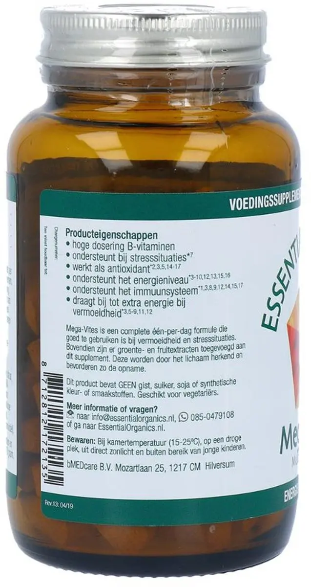 Essential Organics Mega-Vites Multivitamine 75 Tabletten