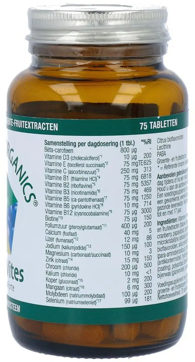 Essential Organics Mega-Vites Multivitamine 75 Tabletten