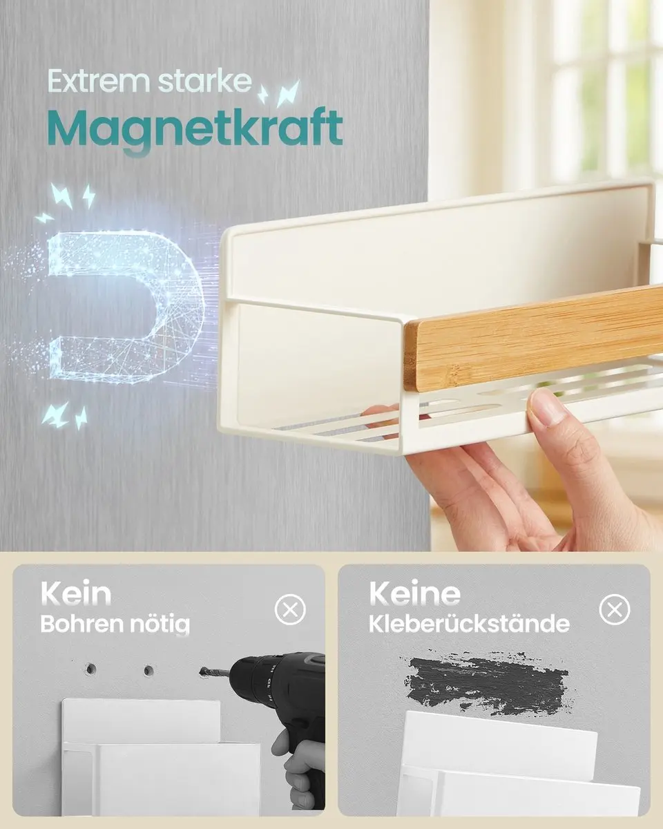 Songmics Kruidenrek Magnetisch Metaal