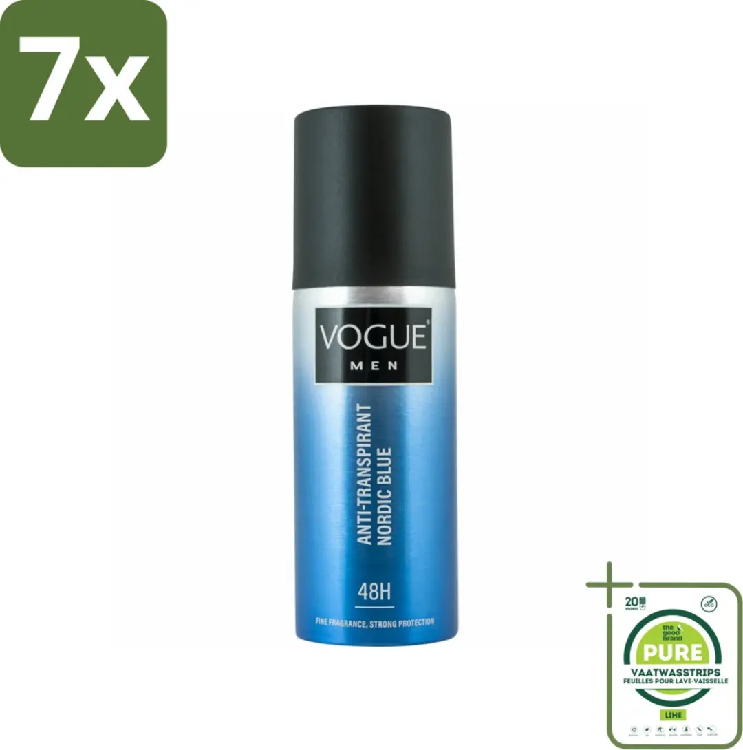 7 x Vogue Anti-Transpirant Nordic Blue 150 ml