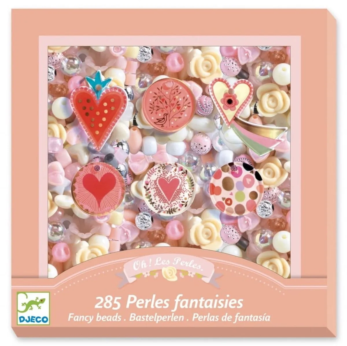 Djeco Parels Acrylkralen 285 Stuks - Rose