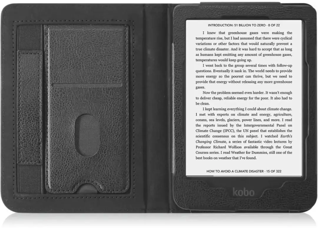 Selected Kobo Clara Colour/Clara 2E Hoes - Zwart