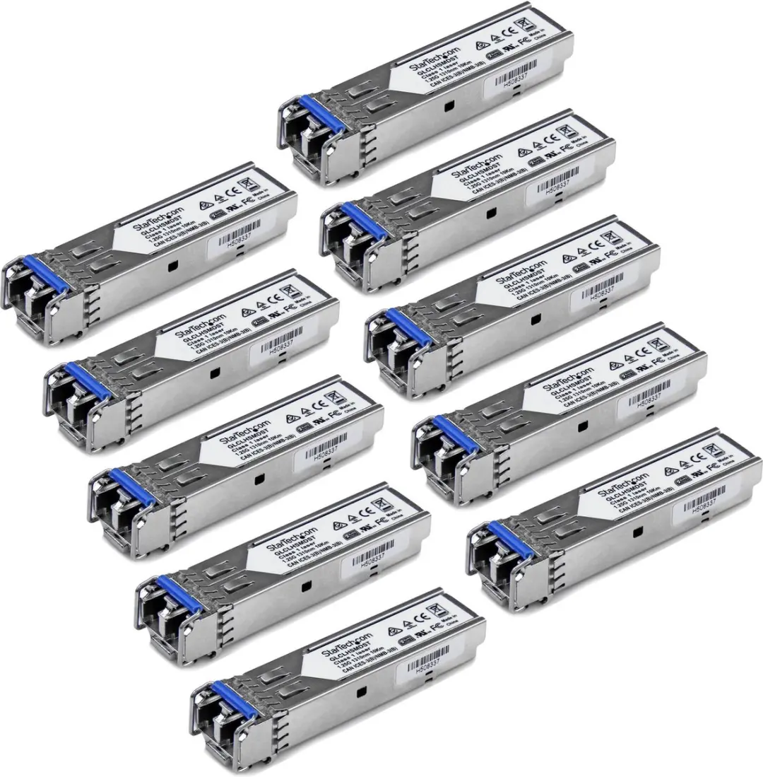 Startech GLCLHSMD10ST SFP-module - 10 Stuks - Zilver